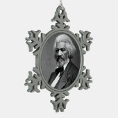 Old Fr3d3rick Bailey Douglas African American Hero Schneeflocken Zinn-Ornament (Links)