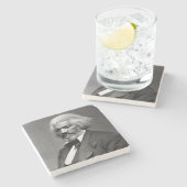 Old Fr3d3rick Bailey Douglas African American Hero Steinuntersetzer (Seitenansicht)