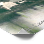 Old Free Meeting House in Bingham, Maine Poster (Ecke)