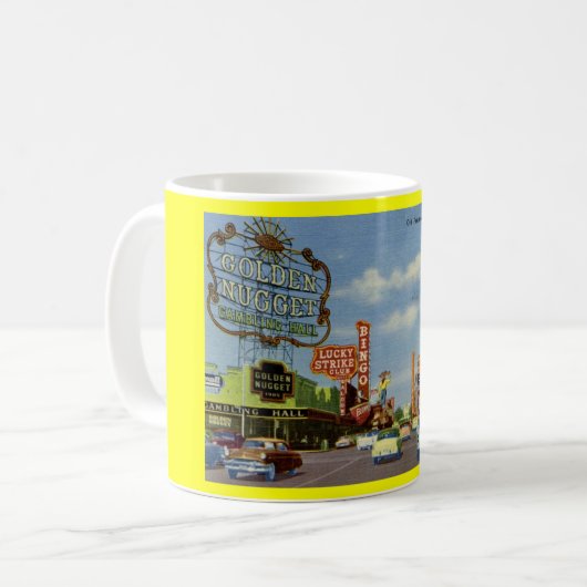 Old Fremont St., Las Vegas Vintag Kaffeetasse (Vorderseite Links)