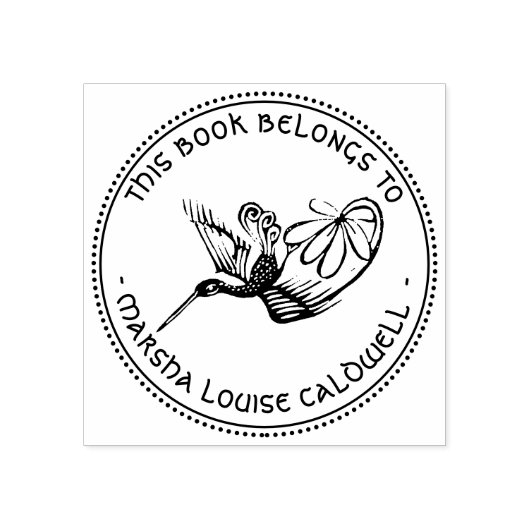 Old French Design Library Namplate Briefmarke Gummistempel (Prägung)