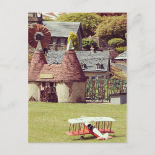 Old French Model Village Postkarte