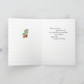 Old Friend Pflanze Geburtstag Karte (Innenseite)