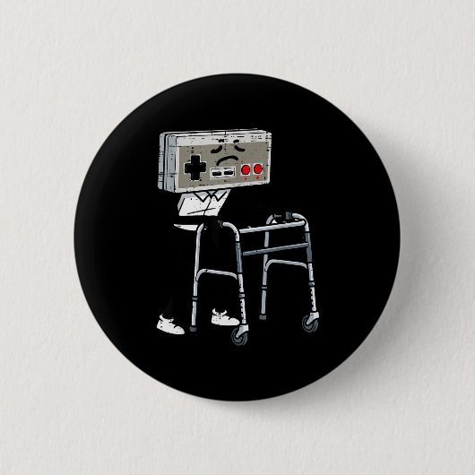 Old Gaming Controller Walker Funny Gamer Men Women Button (Vorderseite)