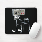 Old Gaming Controller Walker Funny Gamer Men Women Mousepad (Mit Mouse)