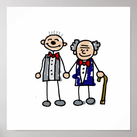 Old Gay Couple Poster (Vorne)