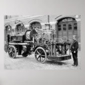 Old German Fire Engine, early 1900s Poster (Vorne)
