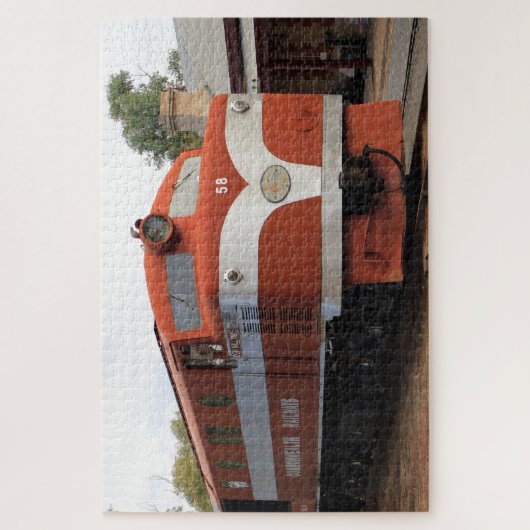 Old Ghan locomotive, Alice Springs, Australien Puzzle (Vertikal)