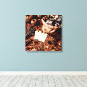 Old Gift Bag Leinwanddruck (Insitu (Holzboden))