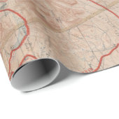 Old Glacier National Park Map (1914) Geschenkpapier (Rolleneckpunkt)