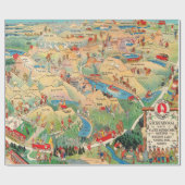 Old Glacier National Park Map (1925) Geschenkpapier (Flach)