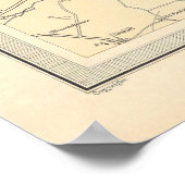 Old Glasgow Scotland Map (1912) Poster (Ecke)