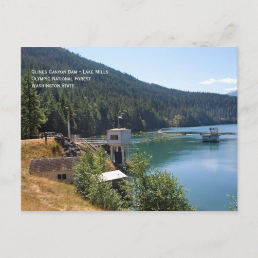 Old Glines Canyon Dam Postkarte (Vorderseite)