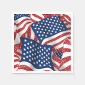 Old Glory All American - USA Flag - 4. Juli Serviette (Vorderseite)