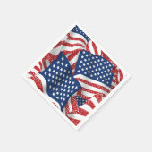 Old Glory All American - USA Flag - 4. Juli Serviette (Ecke)