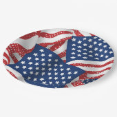 Old Glory All American - USA Flag Pappteller (Schrägansicht)