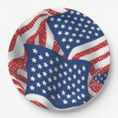 Old Glory All American - USA Flag Pappteller (Vorderseite)