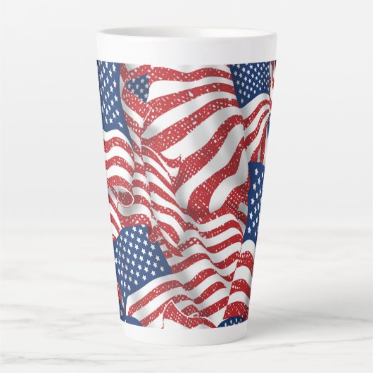 Old Glory All American - USA Flag Patroit Milchtasse (Vorderseite)
