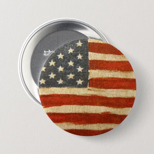 Old Glory American Flag Button (Vorne & Hinten)