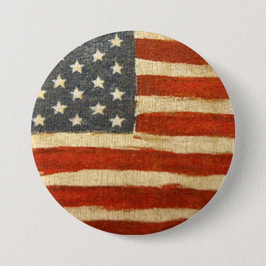 Old Glory American Flag Button (Vorderseite)