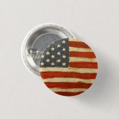 Old Glory American Flag Button (Vorne & Hinten)