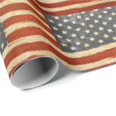 Old Glory American Flag Geschenkpapier (Rolleneckpunkt)