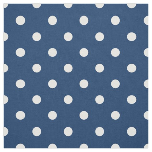 Old Glory Blau Weiße Tupfen Stoff (Muster)