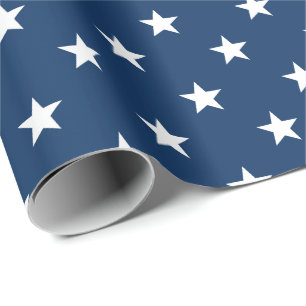 Old Glory Blaue Sterne (großformatig) Geschenkpapier