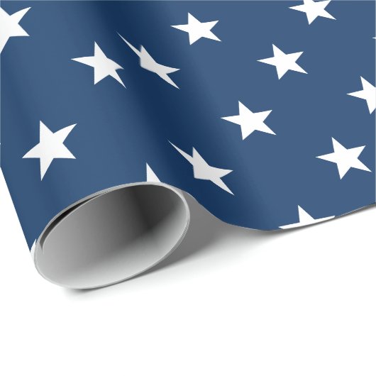Old Glory Blaue Sterne (großformatig) Geschenkpapier (Rolleneckpunkt)