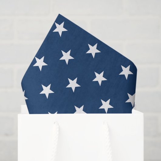 Old Glory Blue Stars (großformatig) Tissue-Papier Seidenpapier (Geschenktüte)