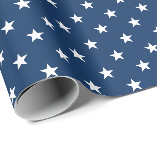 Old Glory Blue Stars (mittlere Größe) Geschenkpapier (Rolleneckpunkt)
