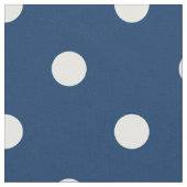 Old Glory Blue White Polka Dots (groß) Stoff (Nahaufnahme)
