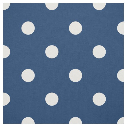 Old Glory Blue White Polka Dots (groß) Stoff (Muster)