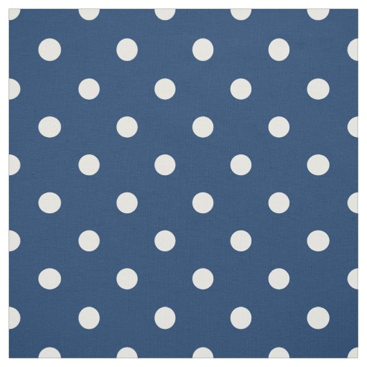 Old Glory Blue White Polka Dots Stoff (Muster)