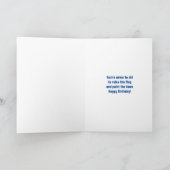 Old Glory Customizable Birthday Card Karte (Innenseite)