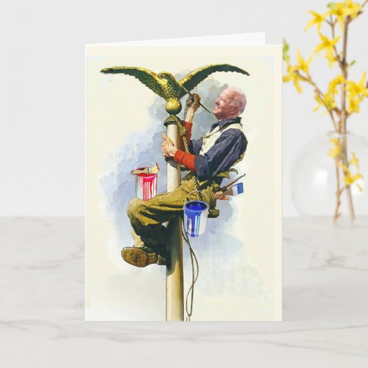 Old Glory Customizable Birthday Card Karte (Gelbe Blume)