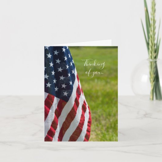 Old Glory Denken Sie an Ihre Karte (Vorderseite)