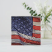 Old Glory Einladung (Stehend Vorderseite)