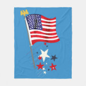 Old Glory Fleece Blanket (Vorderseite)