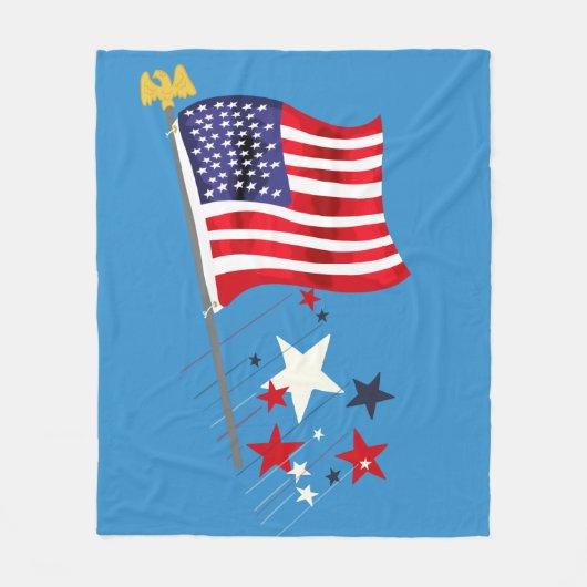 Old Glory Fleece Blanket (Vorderseite)