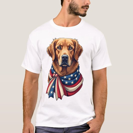 Old Glory Golden Retriever Vintage Shirt 2 (Vorderseite)