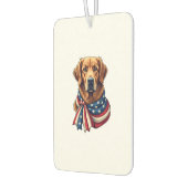 Old Glory Golden Retriever Vintage-Shirt 2 Autolufterfrischer (Links)