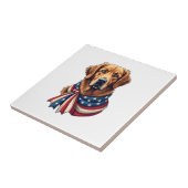 Old Glory Golden Retriever Vintage-Shirt 2 Fliese (Seite)