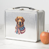 Old Glory Golden Retriever Vintage-Shirt 2 Metall Brotdose (Beispiel)