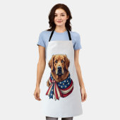 Old Glory Golden Retriever Vintage-Shirt 2 Schürze (Getragen)