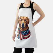 Old Glory Golden Retriever Vintage-Shirt 2 Schürze (InSitu)