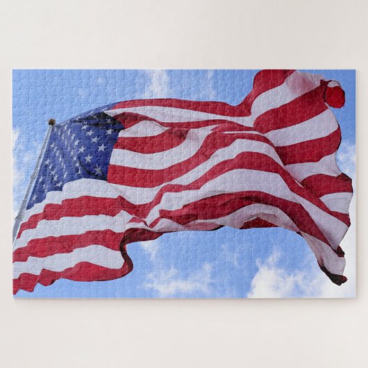 Old Glory in the Breeze - 20x30 - 1014 Stk. Puzzle (Horizontal)