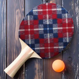 Old Glory Kariert Tischtennis Schläger