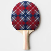 Old Glory Kariert Tischtennis Schläger (Vorderseite)