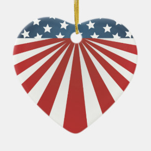 Old Glory Keramik Ornament